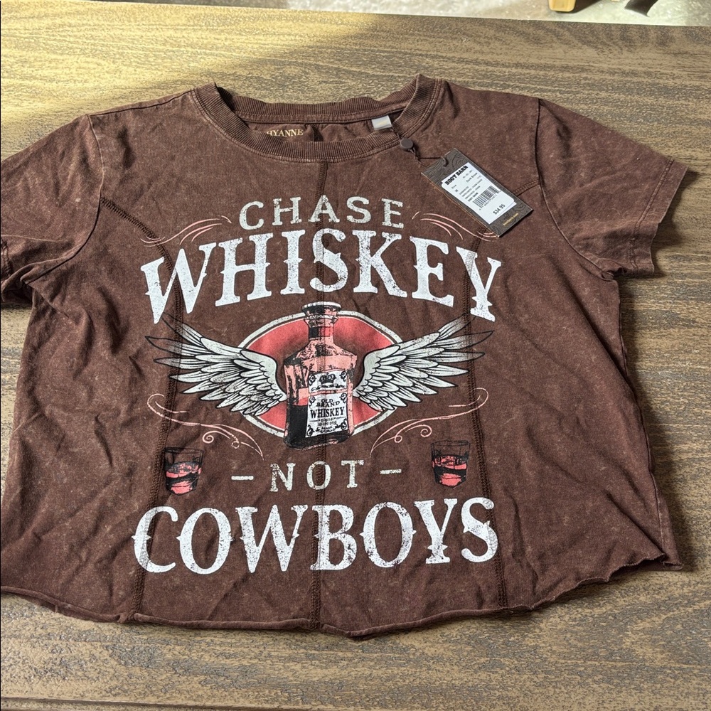Shyanne Brown 'Chase Whiskey Not Cowboys' Graphic Tee